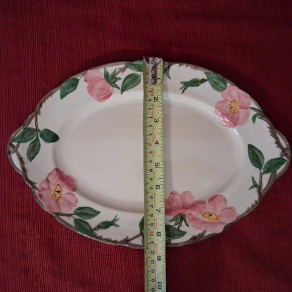 Franciscan Desert Rose 12 1/2" Oval Serving Platter 49-53 USA - Picture 8 of 8
